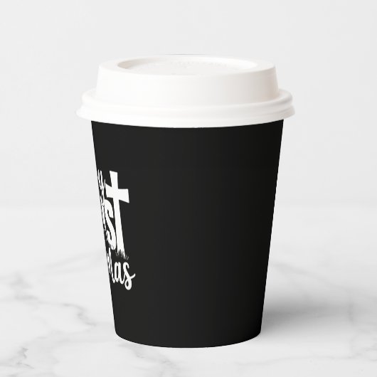 Merry Christ Mas Christelijke KerstJezus Familie Papieren Bekers (Links)