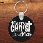 Merry Christ Mas Christelijke KerstJezus Familie Sleutelhanger<br><div class="desc">Merry Christ Mas Christelijke KerstJezus Familie</div>