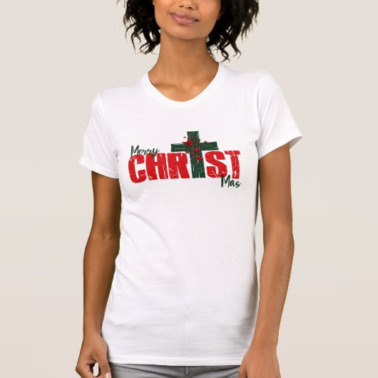 Merry CHRIST MAS Christmas t-shirt (Voorkant)