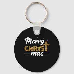 Merry Christ Mas Funny Christmas Family Matching G Sleutelhanger