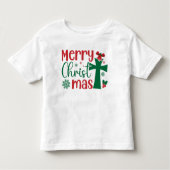 Merry Christ Mas, Kerstmis Kinder Shirts (Voorkant)