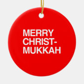 MERRY CHRIST-MUKKAH -.png Keramisch Ornament (Voorkant)