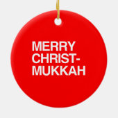MERRY CHRIST-MUKKAH -.png Keramisch Ornament (Achterkant)