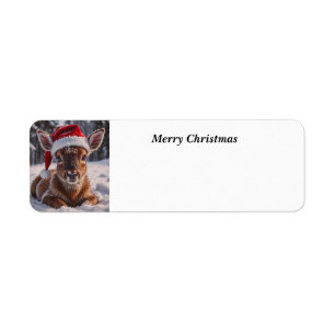 Merry Christ Reindeer Etiket
