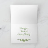 Merry ChristianMoose Holiday Greeting Kaart (Binnen)