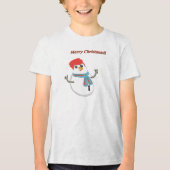 Merry Christma!! Tri-Blend Shirt (Voorkant)