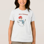 Merry Christma!! Tri-Blend Shirt (Voorkant)