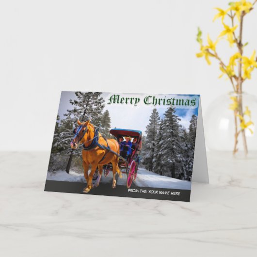 MERRY CHRISTMARD CARD KAART (Gele Bloem)