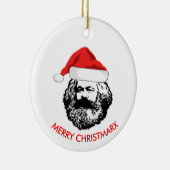 Merry Christmarx Keramisch Ornament (Rechts)