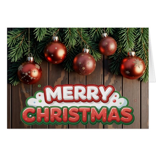 Merry Christmas (Voorkant Horizontaal)