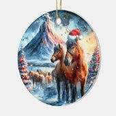 Merry Christmas - 11 Keramisch Ornament (Links)