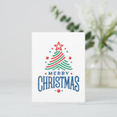 Merry Christmas 1 Briefkaart (Staand voorkant)