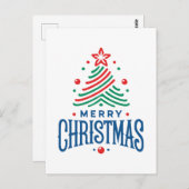 Merry Christmas 1 Briefkaart (Voorkant / Achterkant)