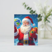 „Merry Christmas“1 Feestdagenkaart (Staand voorkant)