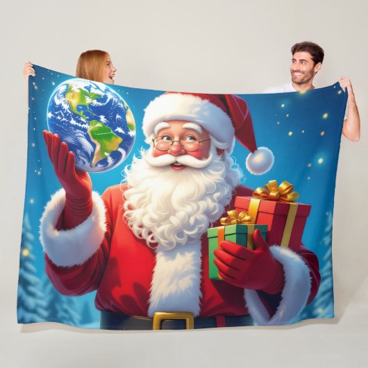 „Merry Christmas“1 Fleece Deken (In situ)