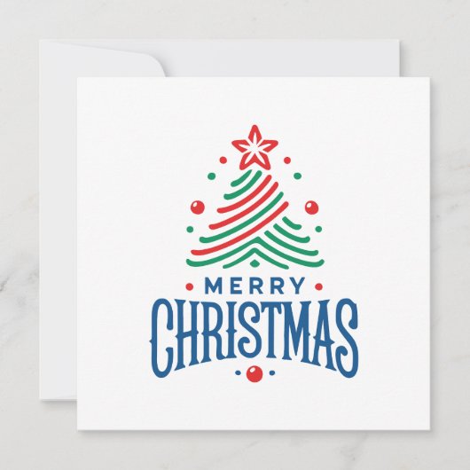 Merry Christmas 1 Kaart (Voorkant)