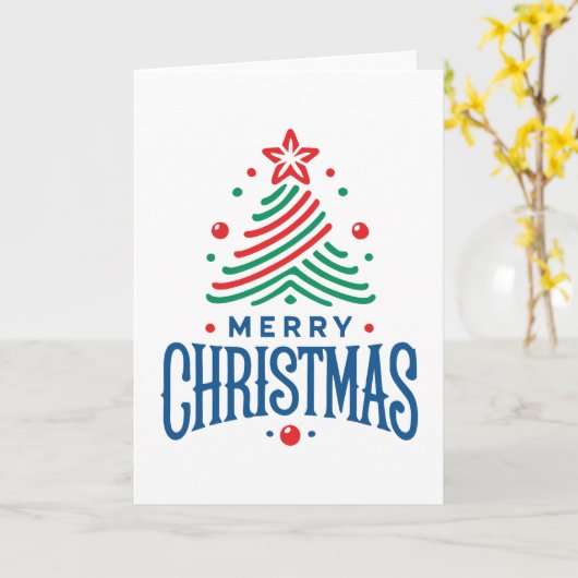 Merry Christmas 1 Kaart (Gele Bloem)