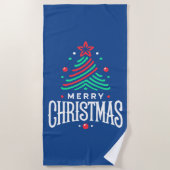 Merry Christmas 1 Strandlaken (Voorkant)