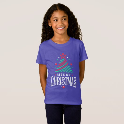 Merry Christmas 1 T-shirt (Voorkant volledig)