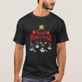 Merry Christmas 2022 Santa Tree Elf Snowman Matchi T-shirt (Voorkant)