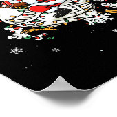 Merry Christmas 2025 Funny Santa Riding Chicken Ch Poster (Hoek)