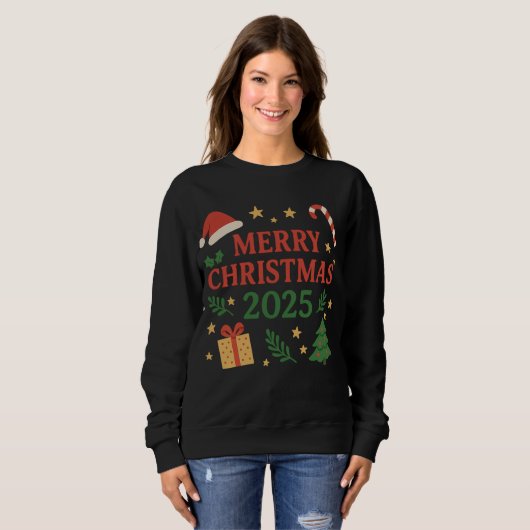 Merry Christmas 2025 Trui (Voorkant volledig)