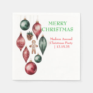 Merry Christmas 2025 Uitnodiging – Madson Jaarlijk Servet