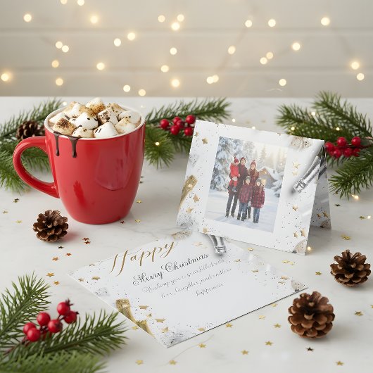 Merry Christmas 2026 Greeting Card | Holiday Wishe Bedankkaart