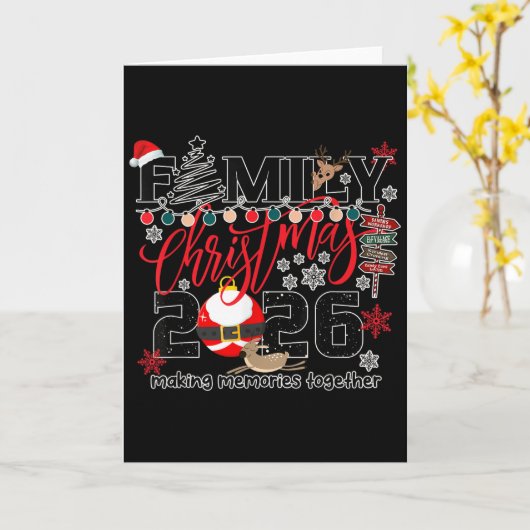 Merry Christmas 2026 Women, Men Shirt  Kaart (Gele Bloem)