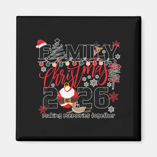 Merry Christmas 2026 Women, Men Shirt  Magneet (Voorkant)