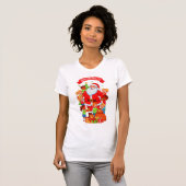 MERRY CHRISTMAS 2525 WOMENS BELLA+CANVAS SLIM FIT T-SHIRT (Voorkant volledig)