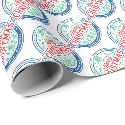 Merry Christmas 2 Cadeaupapier (Rol Hoek)