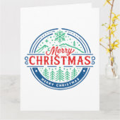 Merry Christmas 2 Kaart (Gele Bloem)