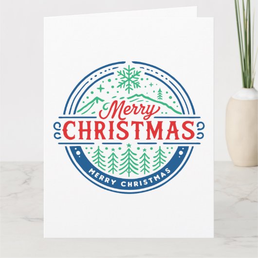 Merry Christmas 2 Kaart (Voorkant)