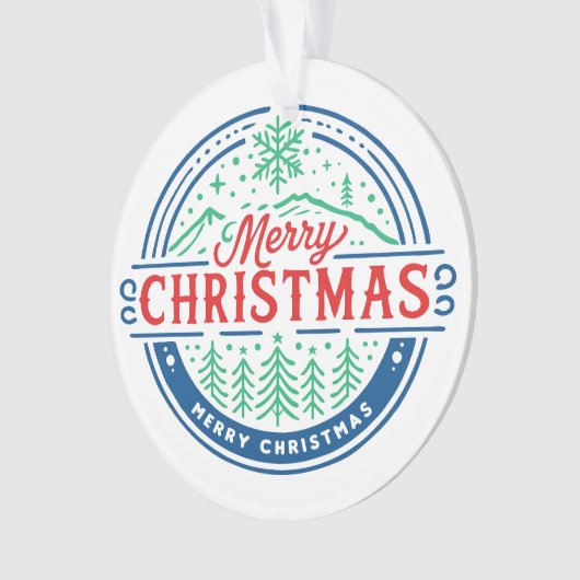 Merry Christmas 2 Ornament (voorkant)