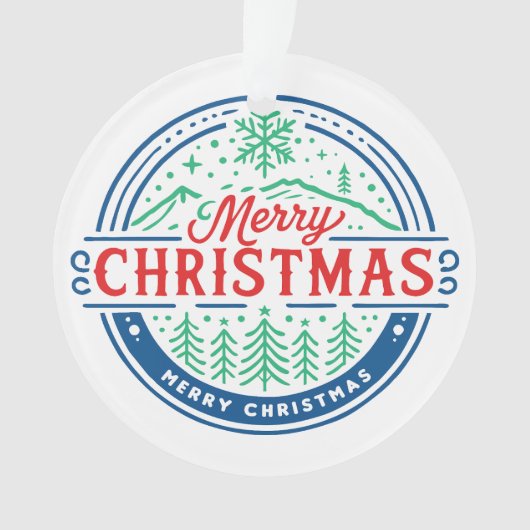 Merry Christmas 2 Ornament (voorkant)