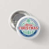 Merry Christmas 2 Ronde Button 3,2 Cm (Voorkant /achterkant)