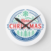 Merry Christmas 2 Ronde Klok (Voorkant)