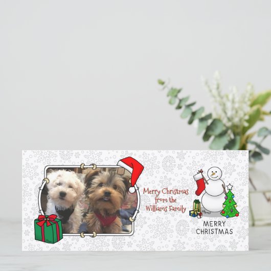 Merry Christmas 2 Tree Stocking Snowman (Staand voorkant)