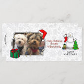 Merry Christmas 2 Tree Stocking Snowman (Voorkant / Achterkant)