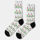Merry Christmas 2 Tree Stocking Snowman Sokken (Links)
