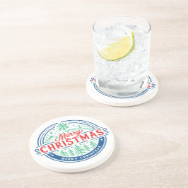 Merry Christmas 2 Zandsteen Onderzetter