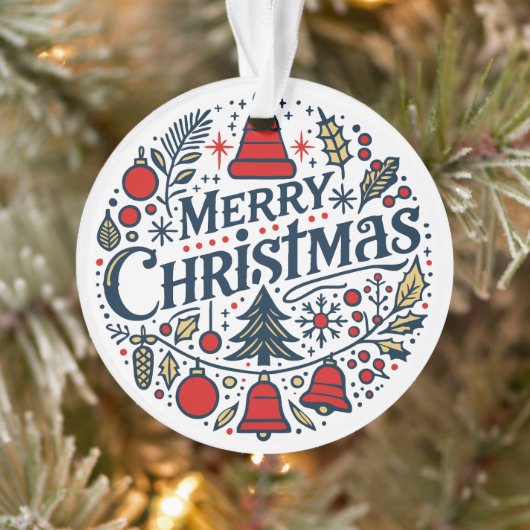 Merry Christmas 3 Ornament (Boom)