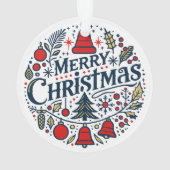 Merry Christmas 3 Ornament (achterkant)