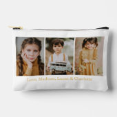 Merry Christmas 3 Photo Collage Gold Etui (Voorkant)