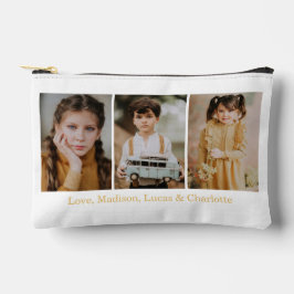 Merry Christmas 3 Photo Collage Gold Etui