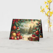 Merry Christmas 5 Image  Kaart (Gele Bloem)