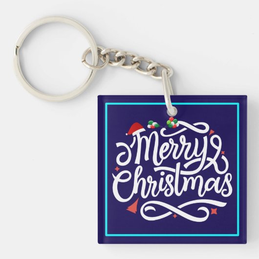 Merry Christmas-61039 Sleutelhanger (voorkant)