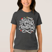 Merry Christmas-61039 Tri-Blend Shirt (Voorkant)