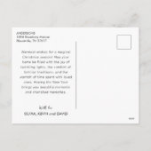 Merry Christmas 6-Fotogrid met Familienaam Feestdagenkaart (Achterkant)